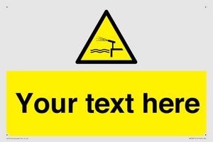 Custom warning water cannon